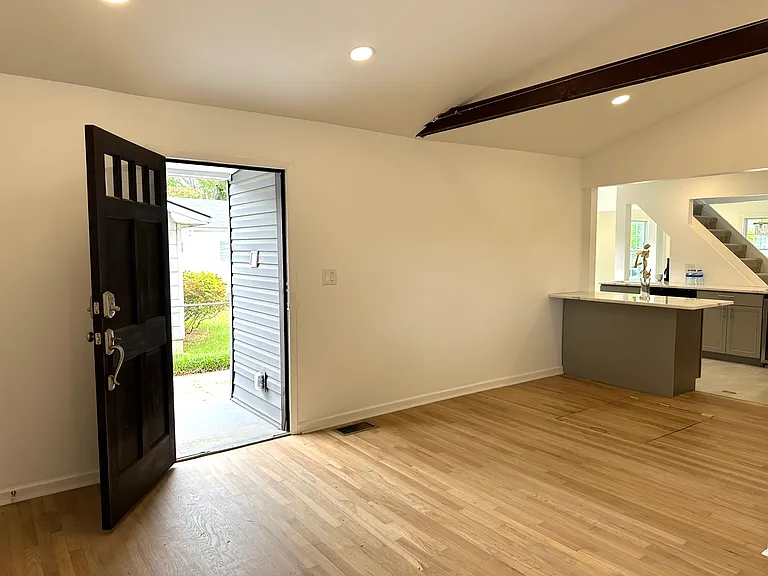Back door entry by garage