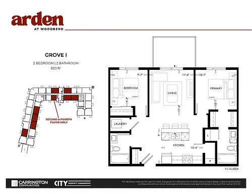 Floor plan Grove I