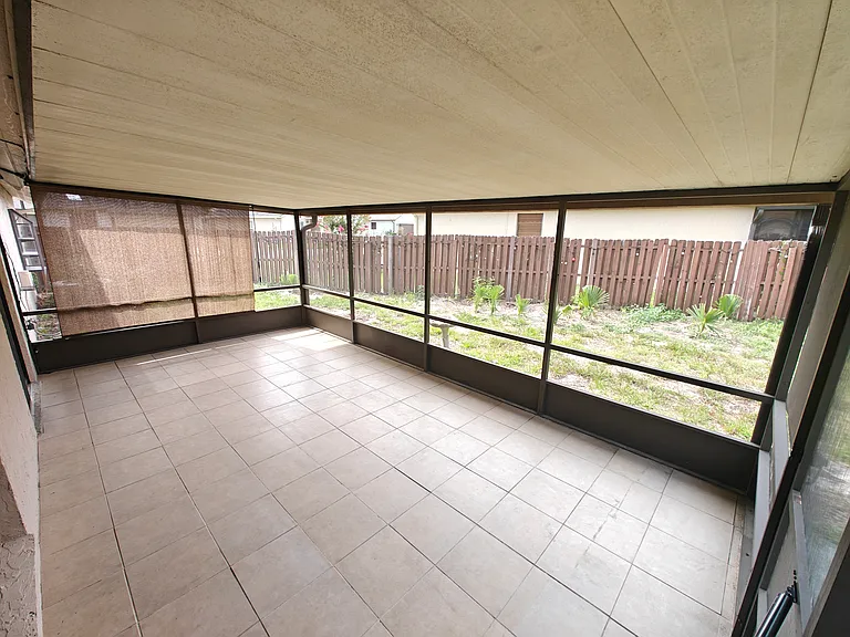 Screened in back porch