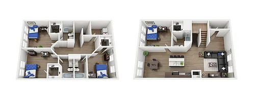 Floor plan 4 Bedroom Townhouse