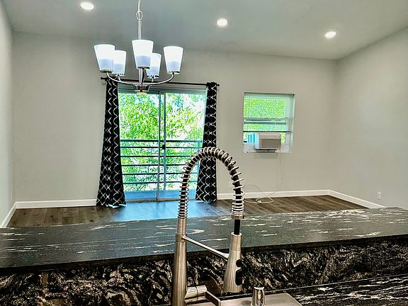 Lots of natural light from private balcony and window in addition to the beautifully updated recessed lights. Upstairs unit with no one above you.
