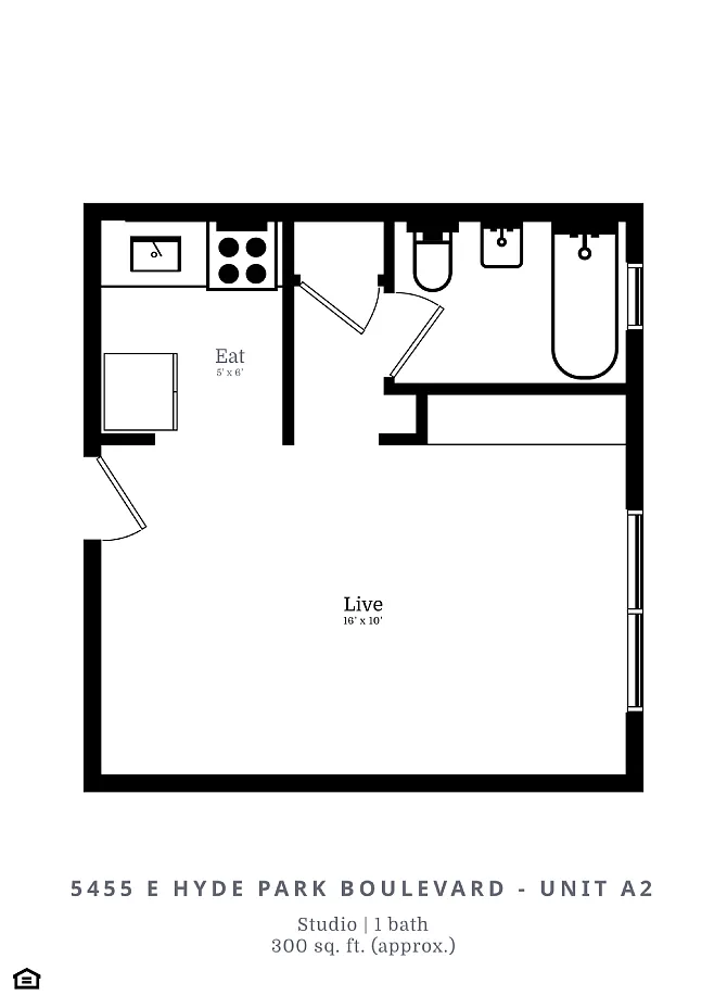 Floor plan Studio (A2)