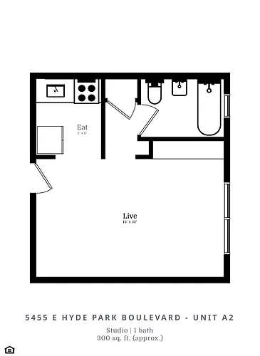Floor plan Studio (A2)