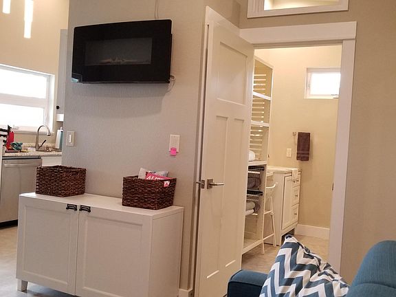 Plenty of light and full private, heavy doors.