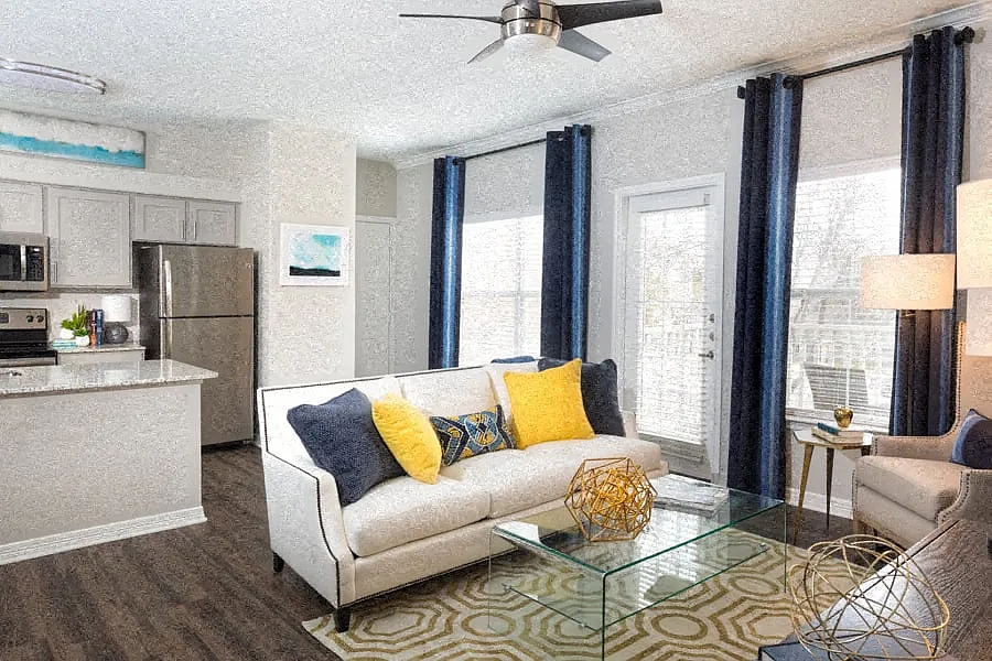 Luxury vinyl plank flooring in kitchen, baths and select living areas