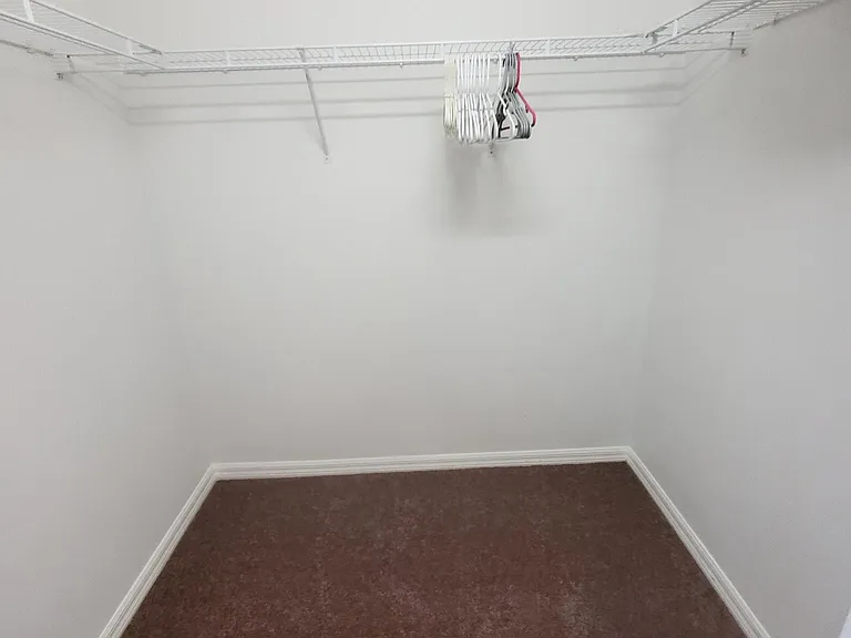 Master bedroom walk in closet