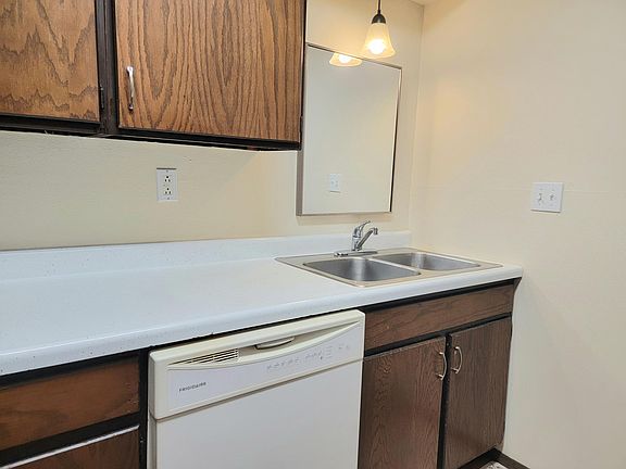Be the star of your kitchen with a mirrored lighted stainless sink area and dishwasher.