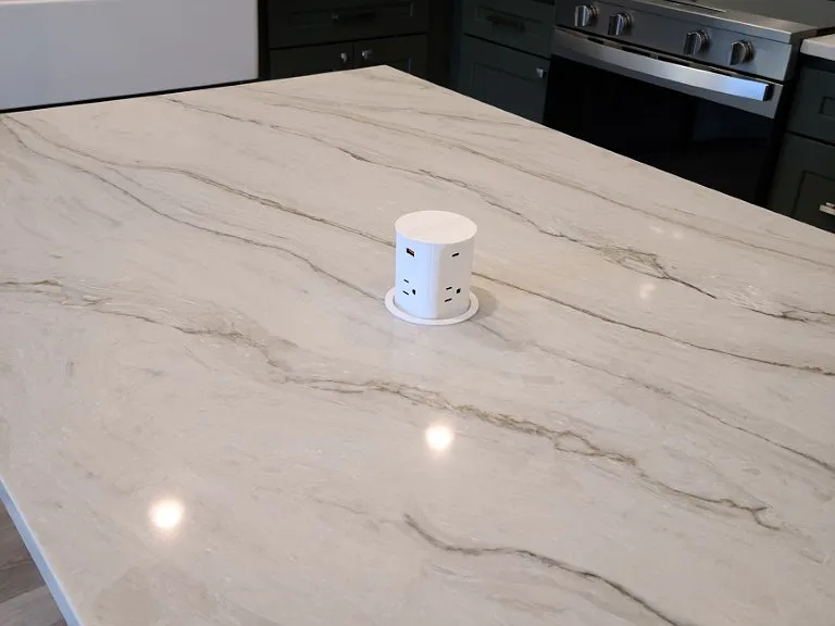 Island Pop up Plug with Phone Charger USB A and C