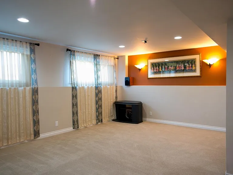 Family Room in Basement