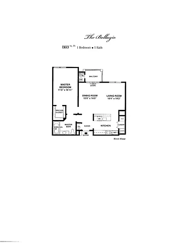 Floor plan $3.60/sq.ft. - Bellagio