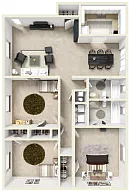 Floor plan Three Bedroom