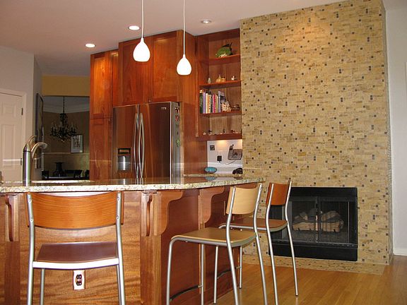 Kitchen fireplace