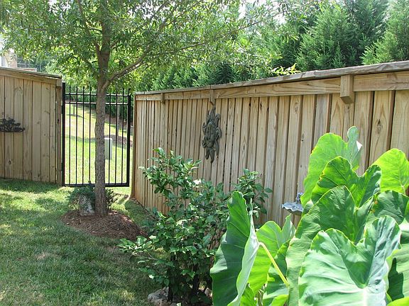 Private, fenced-in back yard.