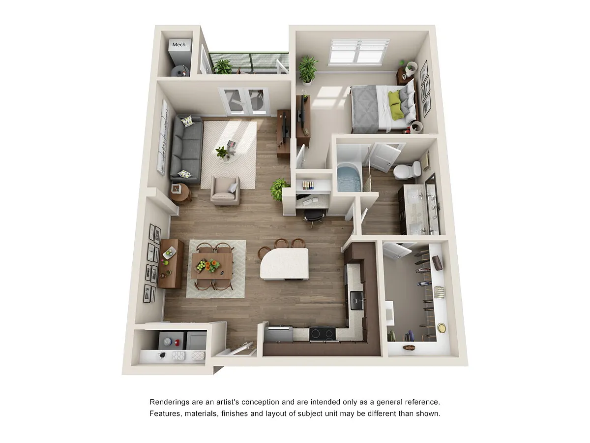 Floor plan A4-1X1
