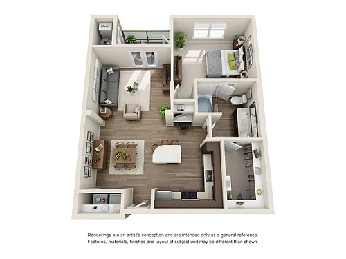 Floor plan A4-1X1