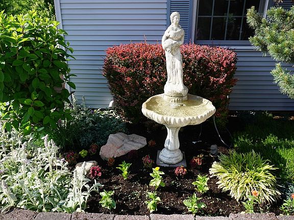 Fountain in front of suite.
