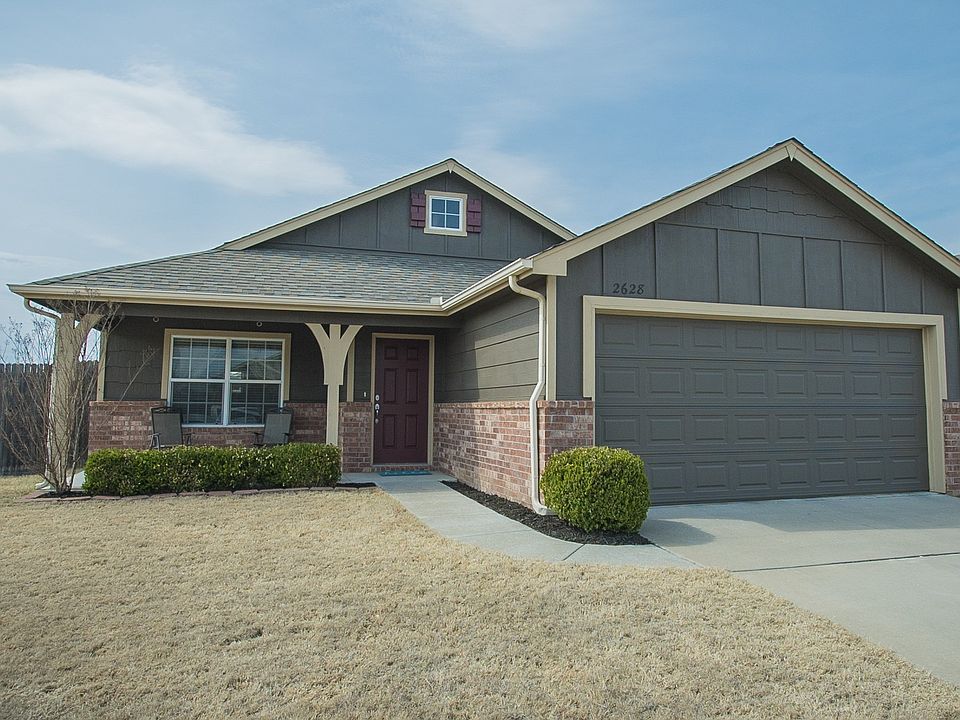 Front of home, corner lot.