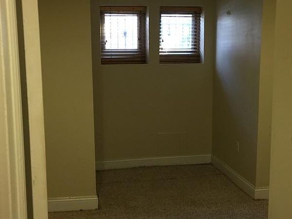 One bedroom with wall to wall carpet