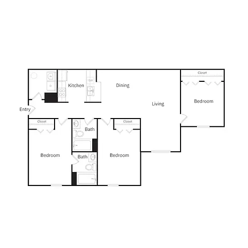 Floor plan 3 Bedroom