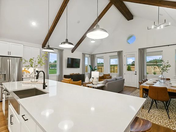 Kitchen overlooking great room