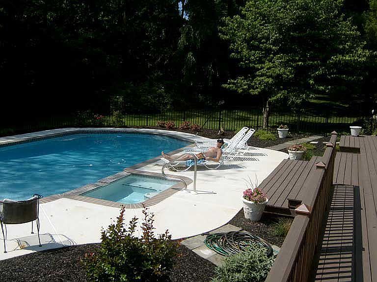 Pool from deck - 2006