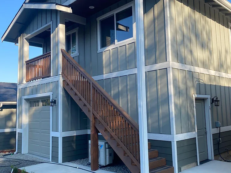 Top floor privacy with your own garage!