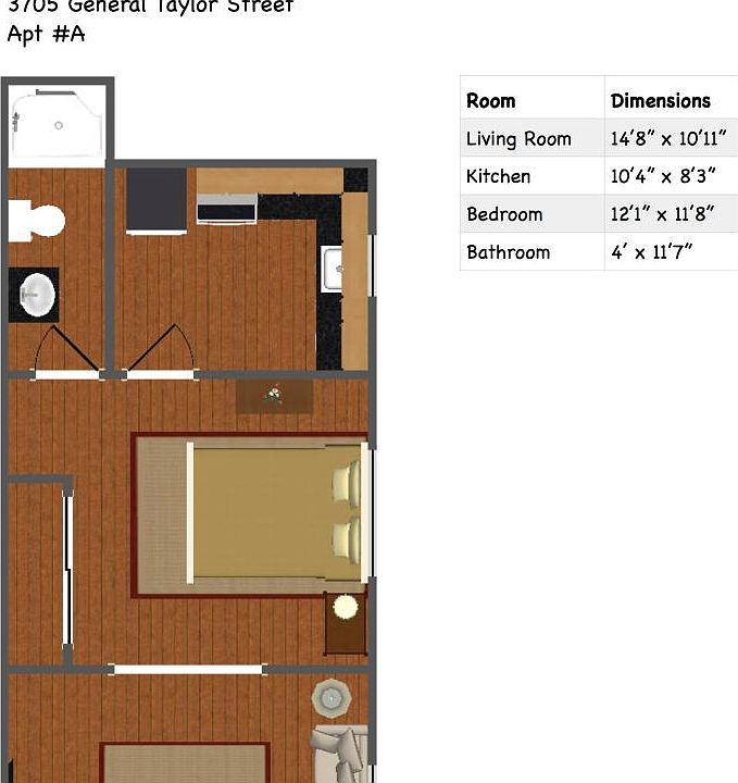 1st image of 3705 General Taylor St APT A