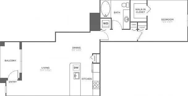Boca One Bedroom One Bath (857 SF) Boca One Bedroom One Bath (857 SF)
