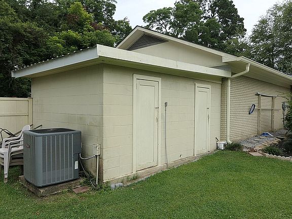 Two "pool rooms" for storage