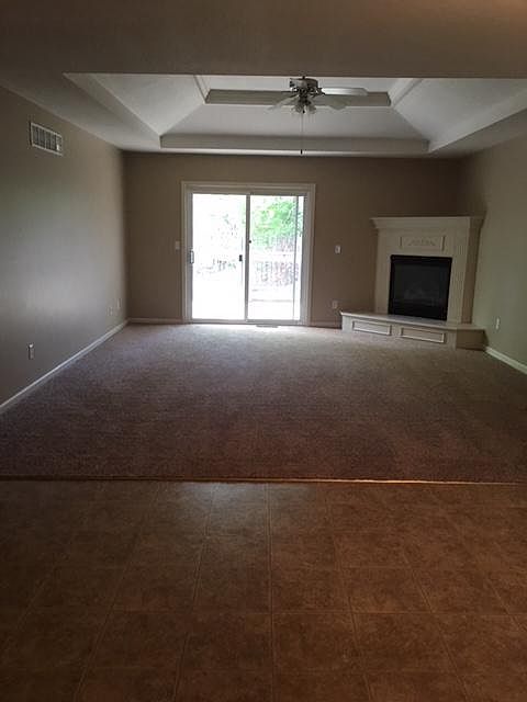 Living room and dining area