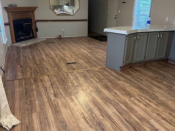 Living room and Dining room from Kitchen