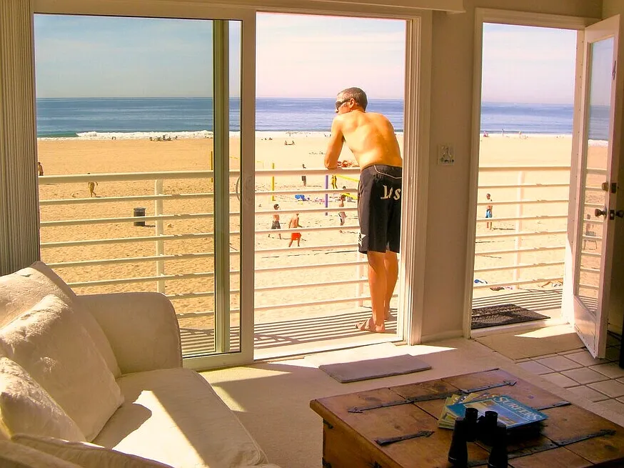 This pic was taken Before remodel, but exact same view, balcony etc.