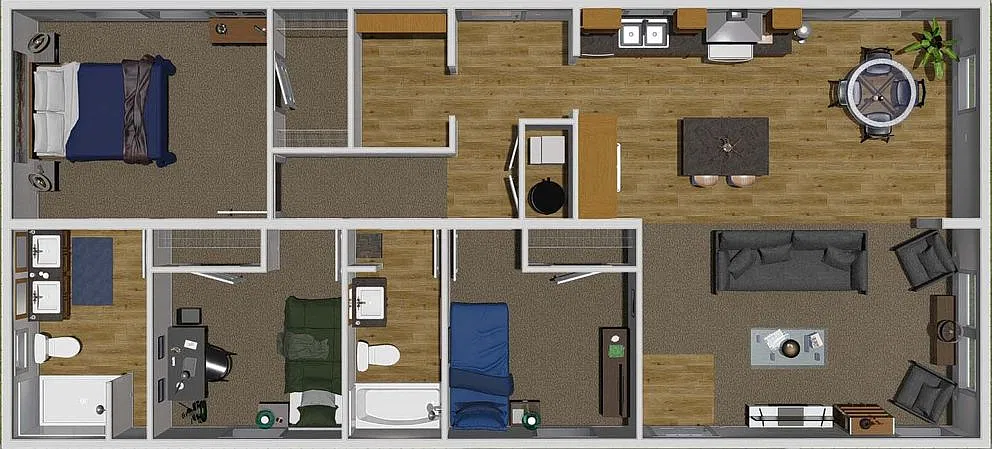 Floor plan Clayton Three Little Birds