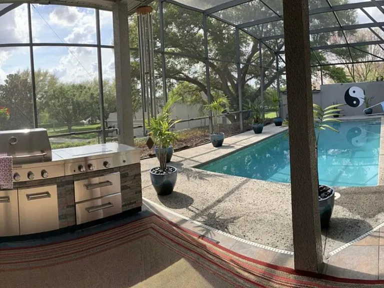 pool, grill area