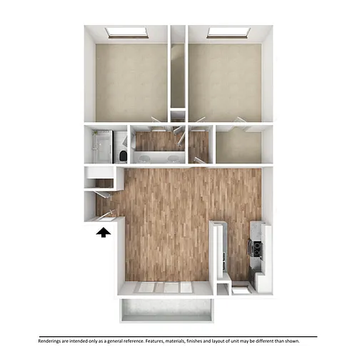 Floor plan 2X1R