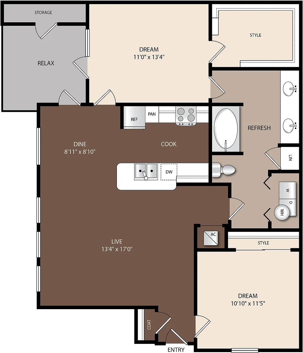 Floor plan B1A