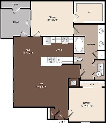 Floor plan B1A