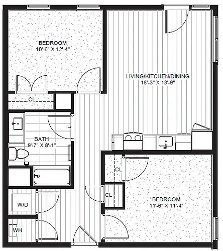 Floor plan B1E