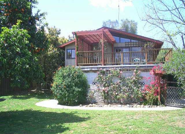 Rear view of home