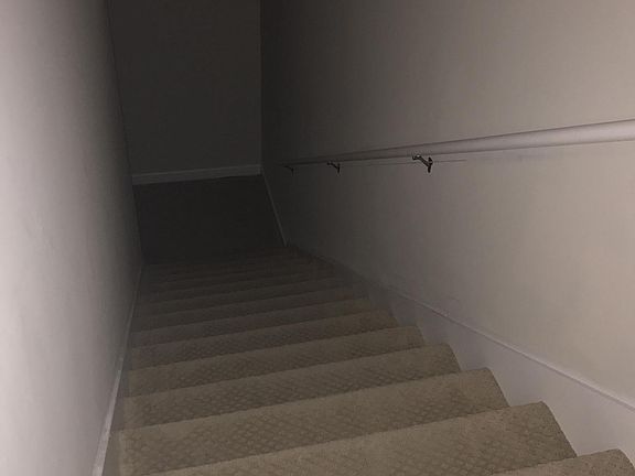 Inside stairs leading to garage