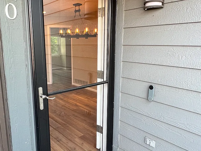 Front entrance with Google nest camera