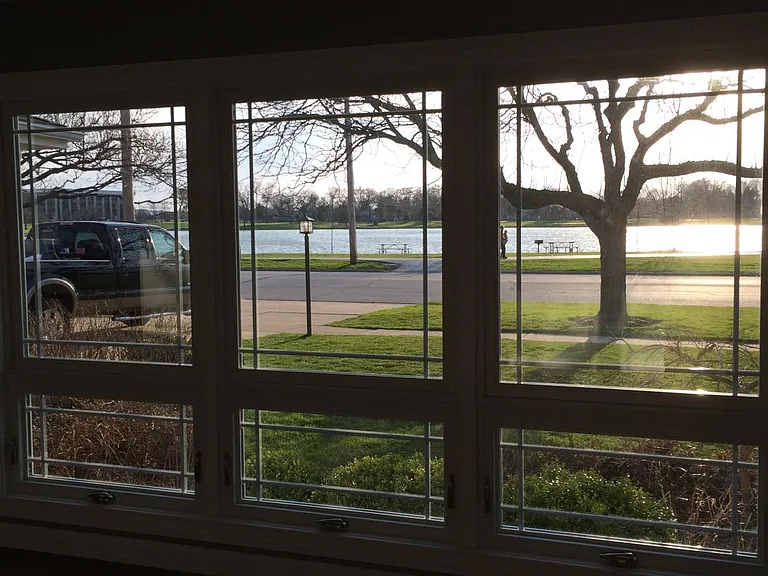 lake view from front windows