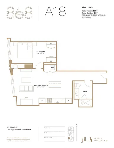 Floor plan A18