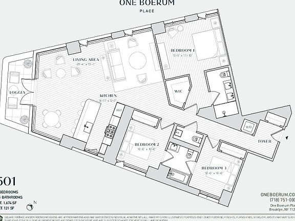2nd image of 1 Boerum Pl #5A