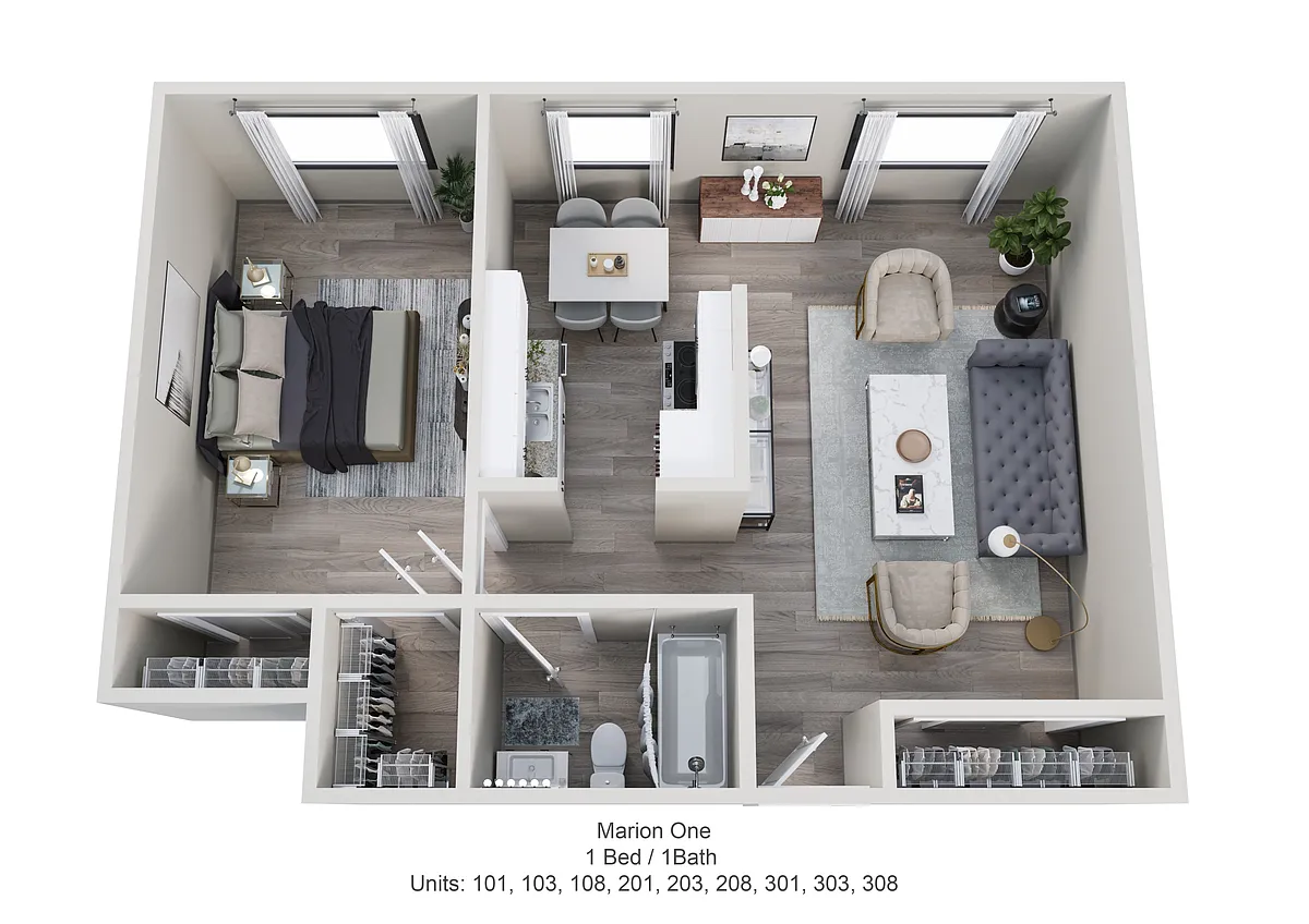Floor plan Marion One