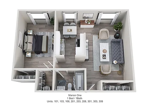 Floor plan Marion One