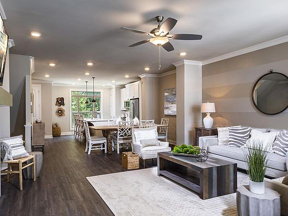 Garrett II Home Design Family Room and Dining Room