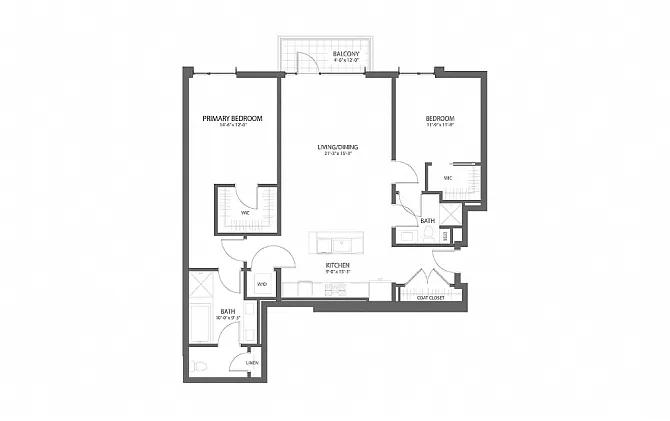 Floor plan 2BR BB