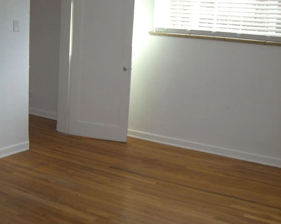 Bedroom with door to living room