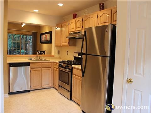 Kitchen with brand new stainless steel appliances